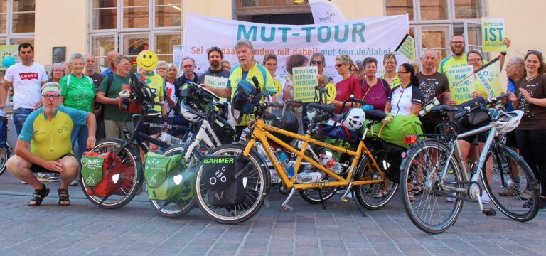 Fahrradteam der MUT-TOUR 2020 Wismar: Geschichten zum Thema Depression