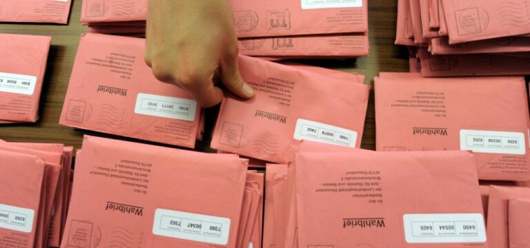 Briefwahlunterlagen werden ab 4. September versandt