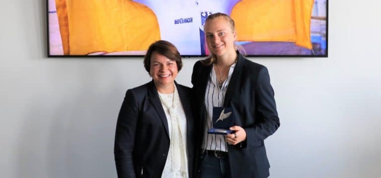 Sportplakette des Landes M-V für Lea Sophie Friedrich