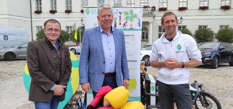 Die Klimawette macht Station in Wismar  „Kickt die Tonne!“ lautet das Motto