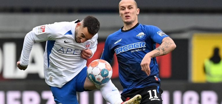 2.Bundesliga: Unentschieden für Rostock im 1:1 gegen Paderborn