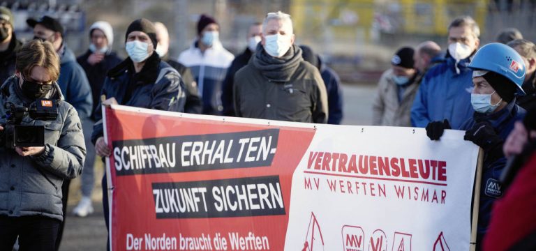 IG Metall fordert Überbrückungshilfen für MV Werften