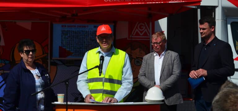 Wismar: Aktion für Verlängerung der Transfergesellschaft der MV-Werften
