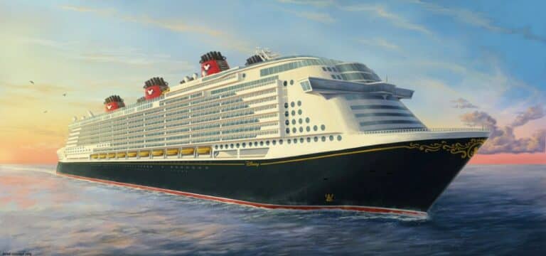 „Global One“ an Disney Cruise Line verkauft: Das weltgrößte Kreuzfahrtschiff wird in Wismar fertiggestellt