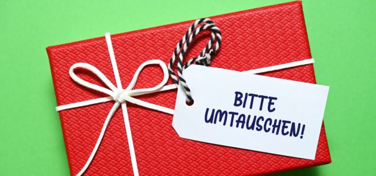 Jeder Vierte mag sein Weihnachtsgeschenk nicht