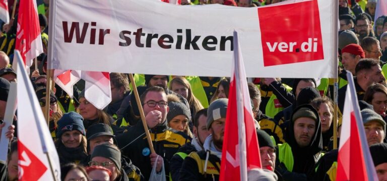 Verdi-Warnstreiks im öffentlichen Dienst auch in Mecklenburg-Vorpommern