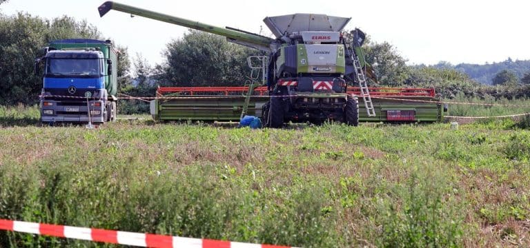 Keine Routine: Ermittlung nach Mähdrescher-Unfall