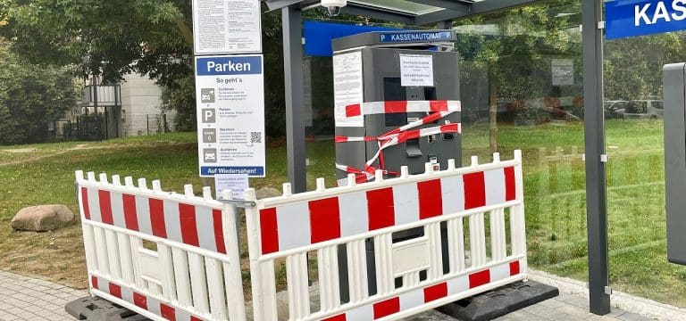 Wismar: Kassenautomat gesprengt – Zahlung derzeit nur mit Karte möglich