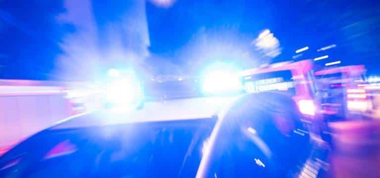 PKW Brand in der Innenstadt Rostock