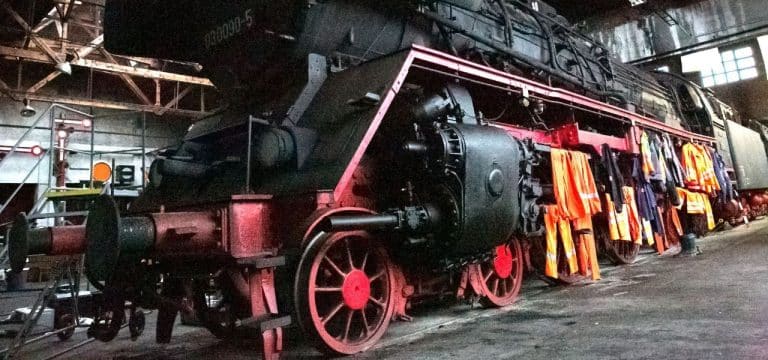 Erster Besuchertag nach Brand im Eisenbahnmuseum