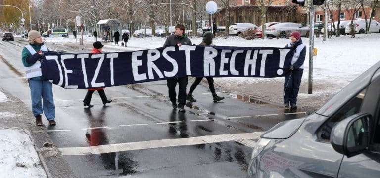 Konfrontation von Lkw-Fahrer und Aktivisten – Berufung