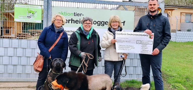 Landkreis Nordwestmecklenburg unterstützt Tierheime mit 30.000 Euro