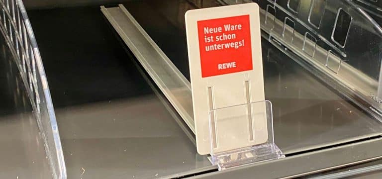 Warum fehlen viele Produkte in den Supermärkten?