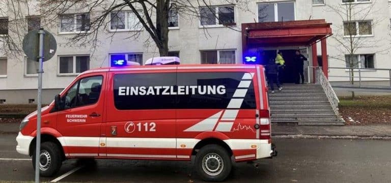 Vier Bewohner von Schweriner Pflegeheim bei Feuer verletzt