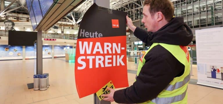 Verdi-Warnstreik hat begonnen – rund 1100 Flüge betroffen