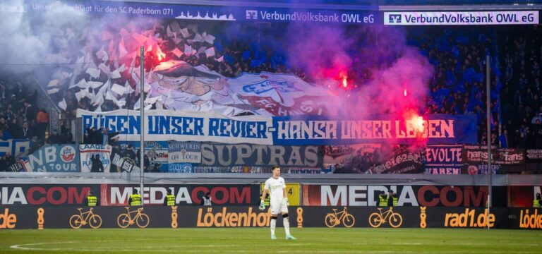 Randale und Pyro-Parties bringen Hansa Rostock Mega-Strafe ein