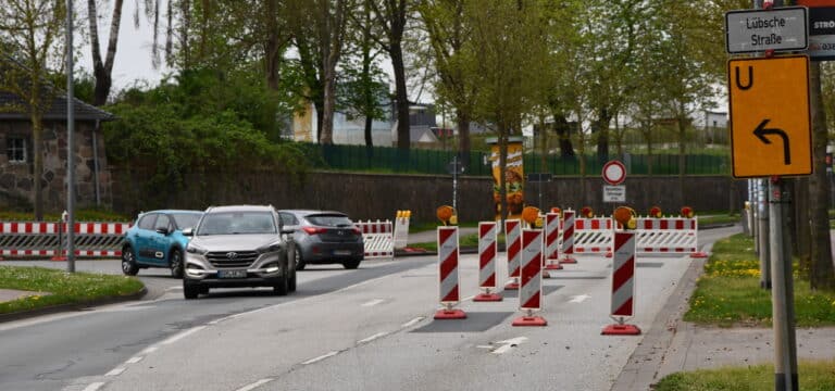 Baumaßnahme „Lübsche Straße“ seit Montag angelaufen: Zweiter Bauabschnitt folgt Ende April