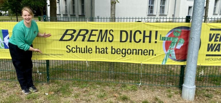 Achtung, Schulanfänger! Verkehrswacht Wismar startet Aktion „Brems dich!“