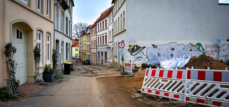 Sperrung der Turmstraße in Wismar ab kommenden Montag