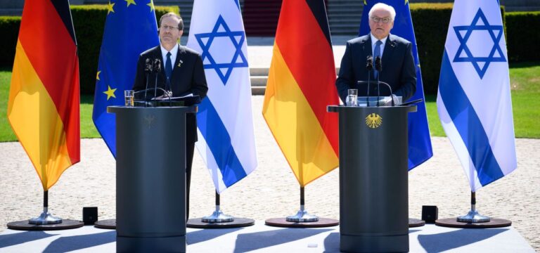 Appell während Jubiläumsfeier: Steinmeier fordert Ende der Hilfsgüterblockade von Israel