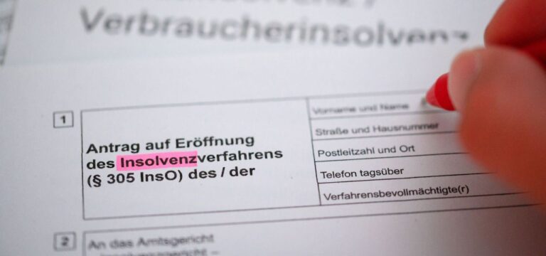 Zahl der Verbraucherinsolvenzen in MV gestiegen