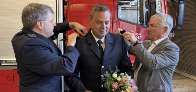 Ernennungsfeier bei der Berufsfeuerwehr Wismar