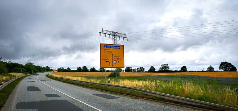 Verkehrsbehinderungen auf der Osttangente in Wismar