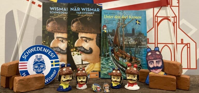 Souvenirs und Dekorationen zum 24. Schwedenfest in Wismar