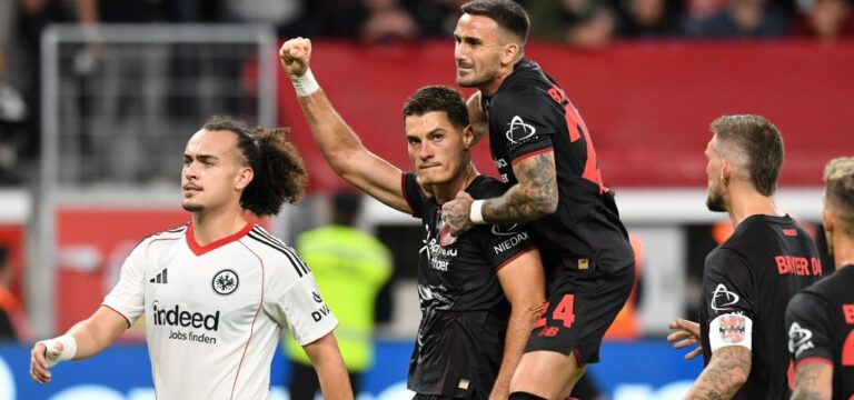Hjulmand-Effekt: Bayer raubt Frankfurt mit neun Mann die ersten Punkte