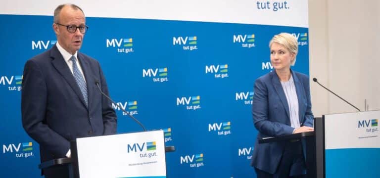Merz zu Antrittsbesuch in MV – Klare Zusagen für Peenebrücke