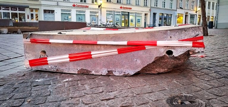 Brunnen in der Krämerstraße soll bis Ostern repariert sein