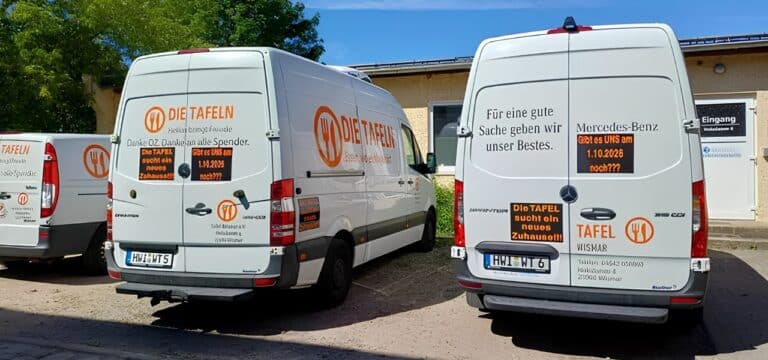 Wismarer Tafel vor dem Aus: Appell am Abend direkt an die Bürgerschaft
