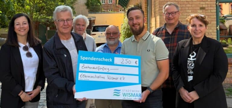 Kundenbeirat der Stadtwerke Wismar spendet Sitzungsgelder an Elterninitiative Wismar e.V.