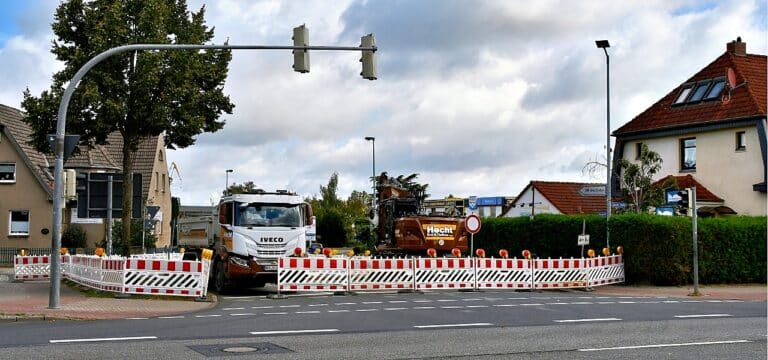 Vollsperrung der Straße Burgwall bis zum 8. September verlängert